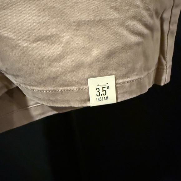 A.n.a. Size 12 Women's Tan Kahki Mid-Rise Shortie Short Shorts with 3.5” inseam - Picture 4 of 7